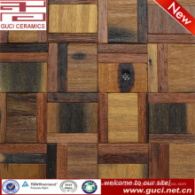 Telha de assoalho de madeira contínua misturada 300x300 no projeto da telha de mosaico
